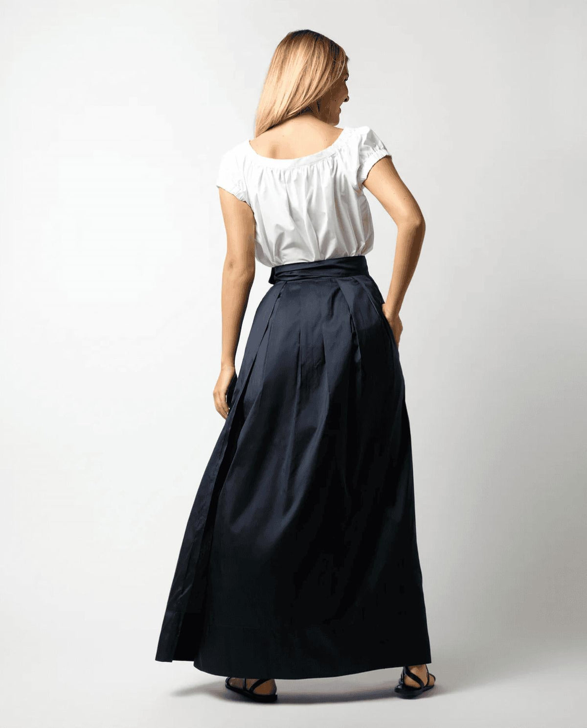 Ann Mashburn - Pleated Wrap Skirt