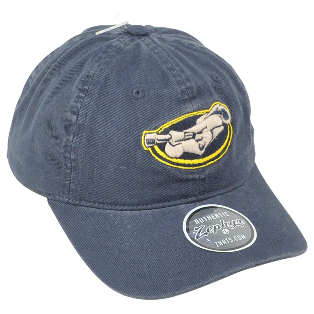 NCAA Zephyr La Salle Explorers Washed Curved Bill Blue Men Adjustable Hat Cap