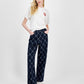 Hugo Women Chain Print Jeans Navy