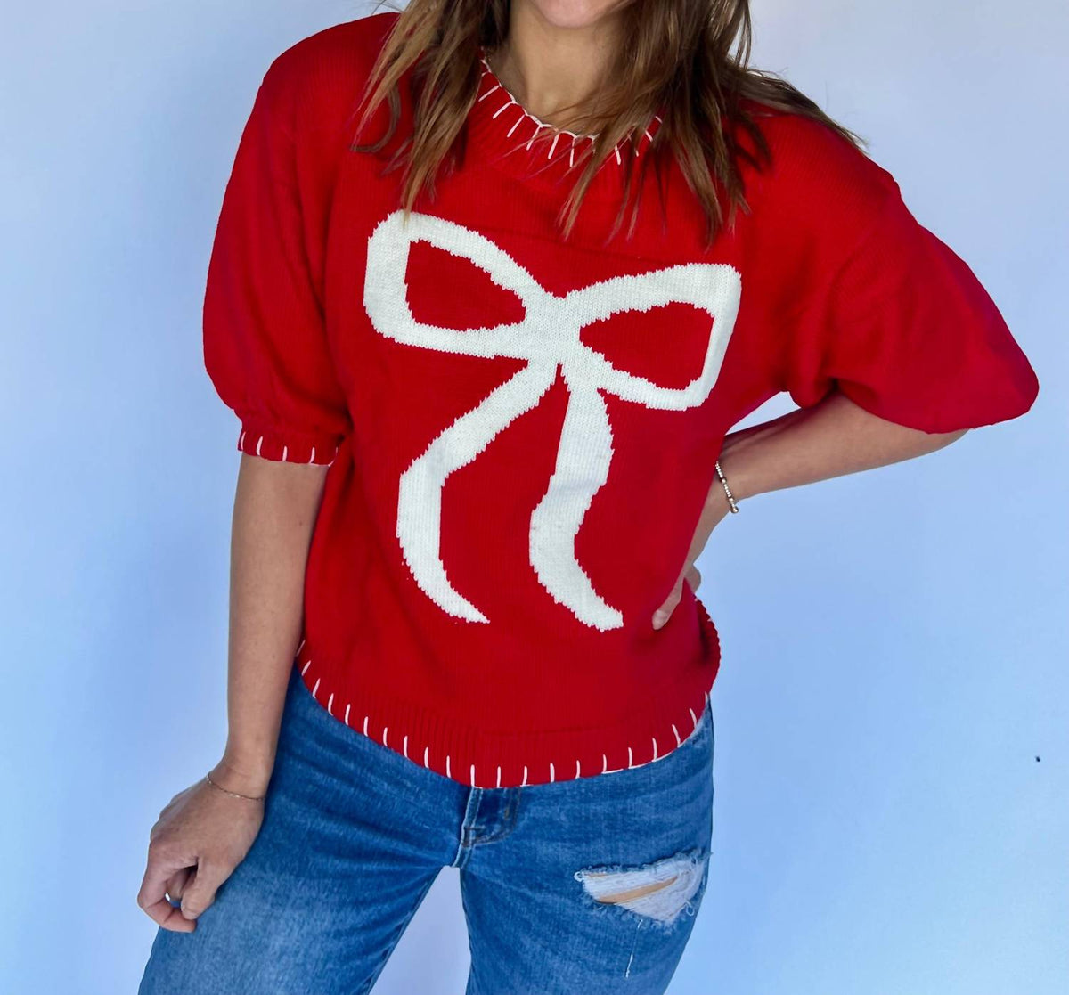 Anniewear - Bow Stitch Sweater