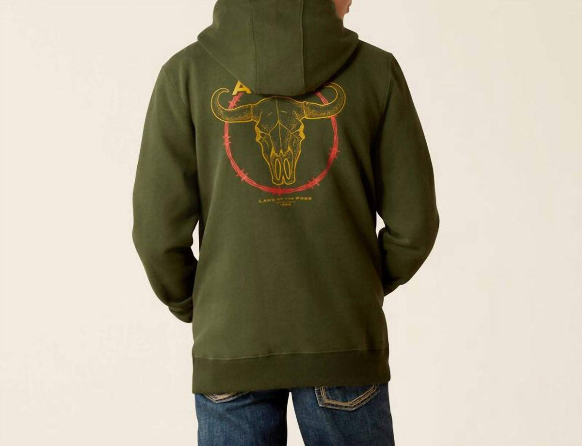 Ariat - Youth Barbwire Skull Hoodie