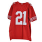 NFL San Francisco 49ers Frank Gore #21 Autographed Jersey Signed Size Red