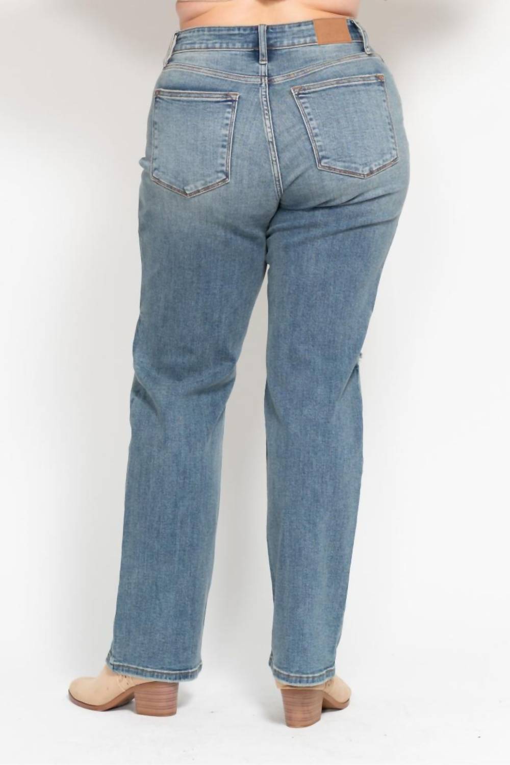 Judy Blue - High Waist Dad Straight Jeans