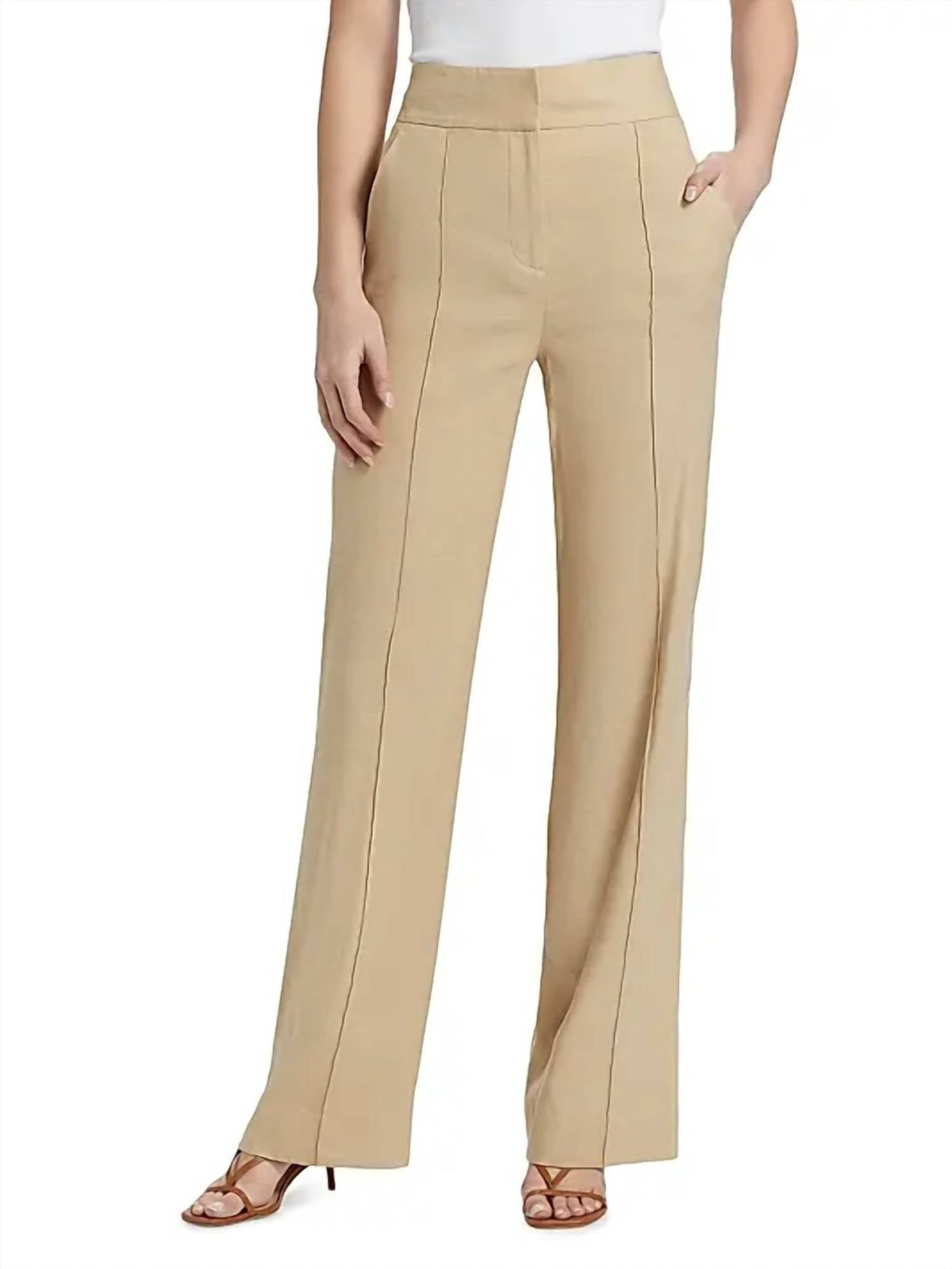 Veronica Beard - Cruz Stretch-linen Pant
