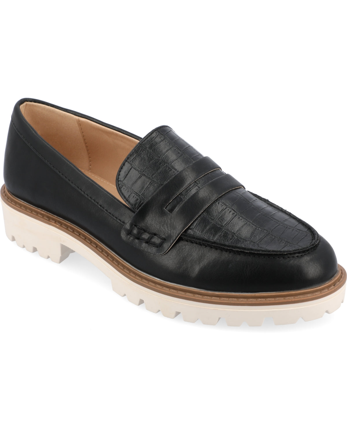 Journee Collection Women's Kenly Loafer Shoes Black Size 8 M