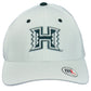 NCAA Zephyr Hawaii Warriors White Flex Fit Stretch Curved Hat Cap