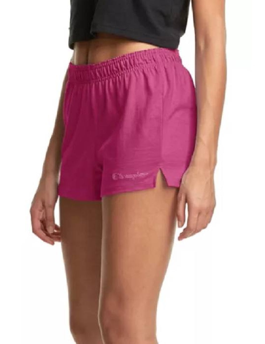 Champion Women's Cotton Pull On Shorts Pink Size X-Large
