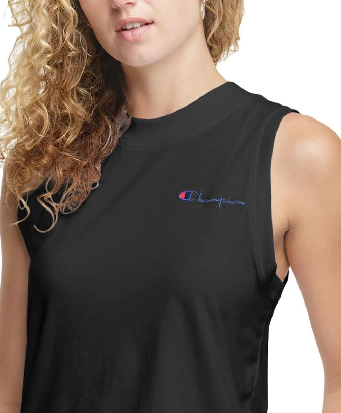 Champion Women's Fitness Workout Tank Top Black Size Large