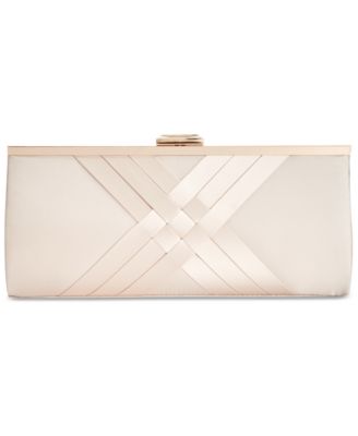INC International Concepts Women's Kelsie Clutch Brown Size Regular