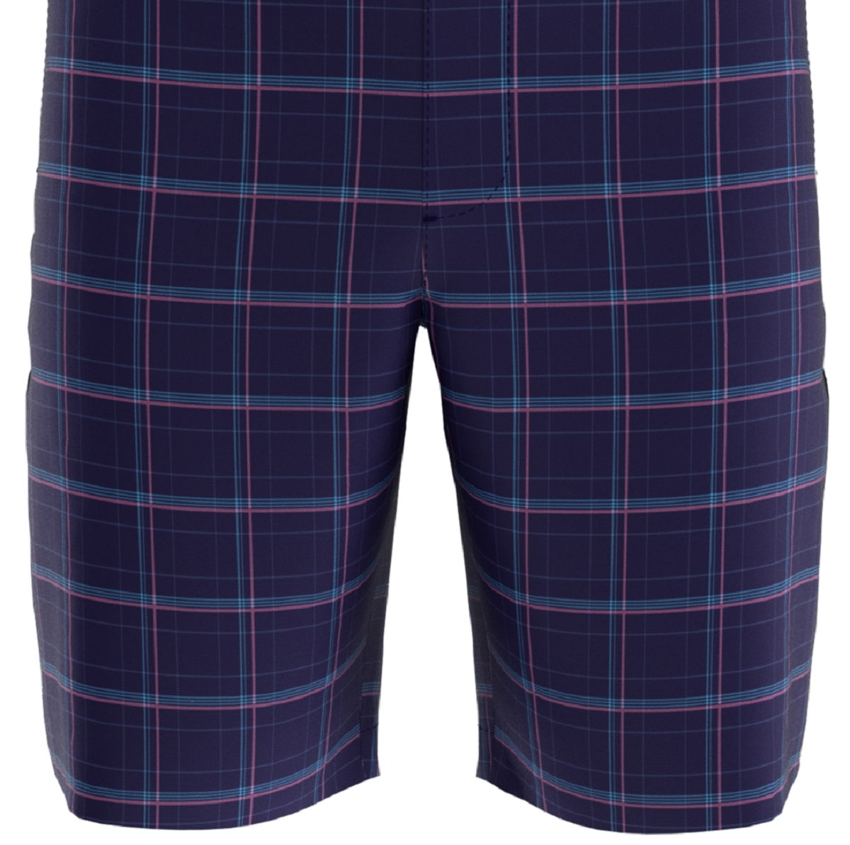 PGA Tour Men's Roadmap Print Plaid Shorts Blue Size 40