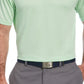 PGA Tour Men's Space Dye Texture Golf Polo Shirt Green Size Medium