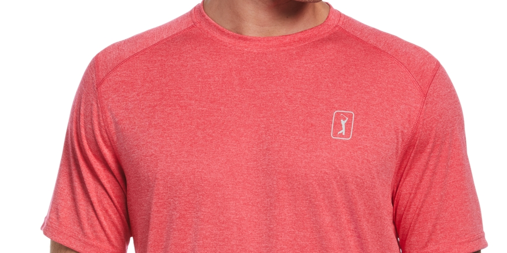 PGA Tour Men's Performance Golf T-Shirt Pink Size X-Large