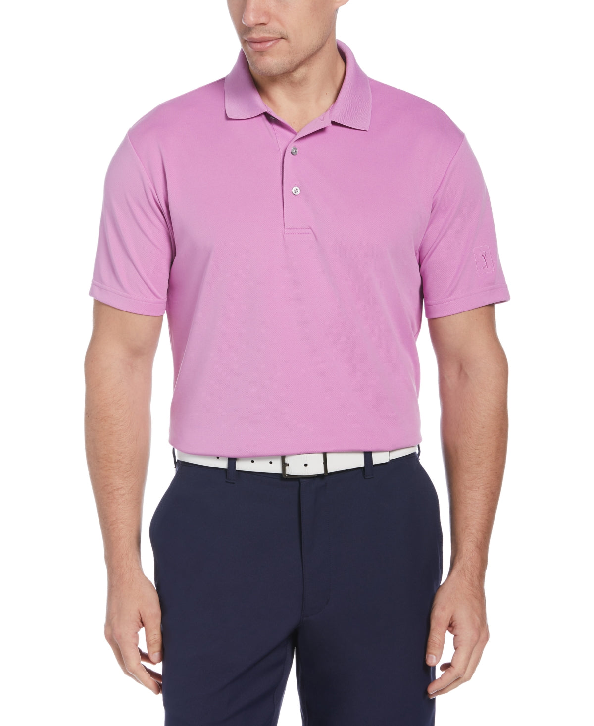 PGA Tour Men's AirFlux Golf Polo Pink Size X-Large