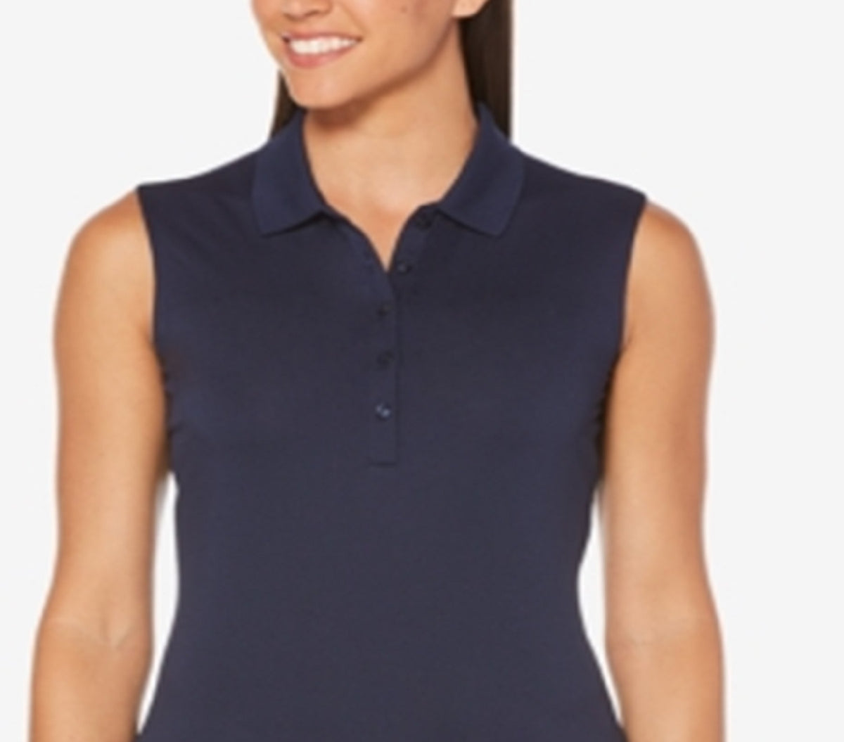 Callaway Women's Sleeveless Golf Polo Shirt Blue Size X-Large