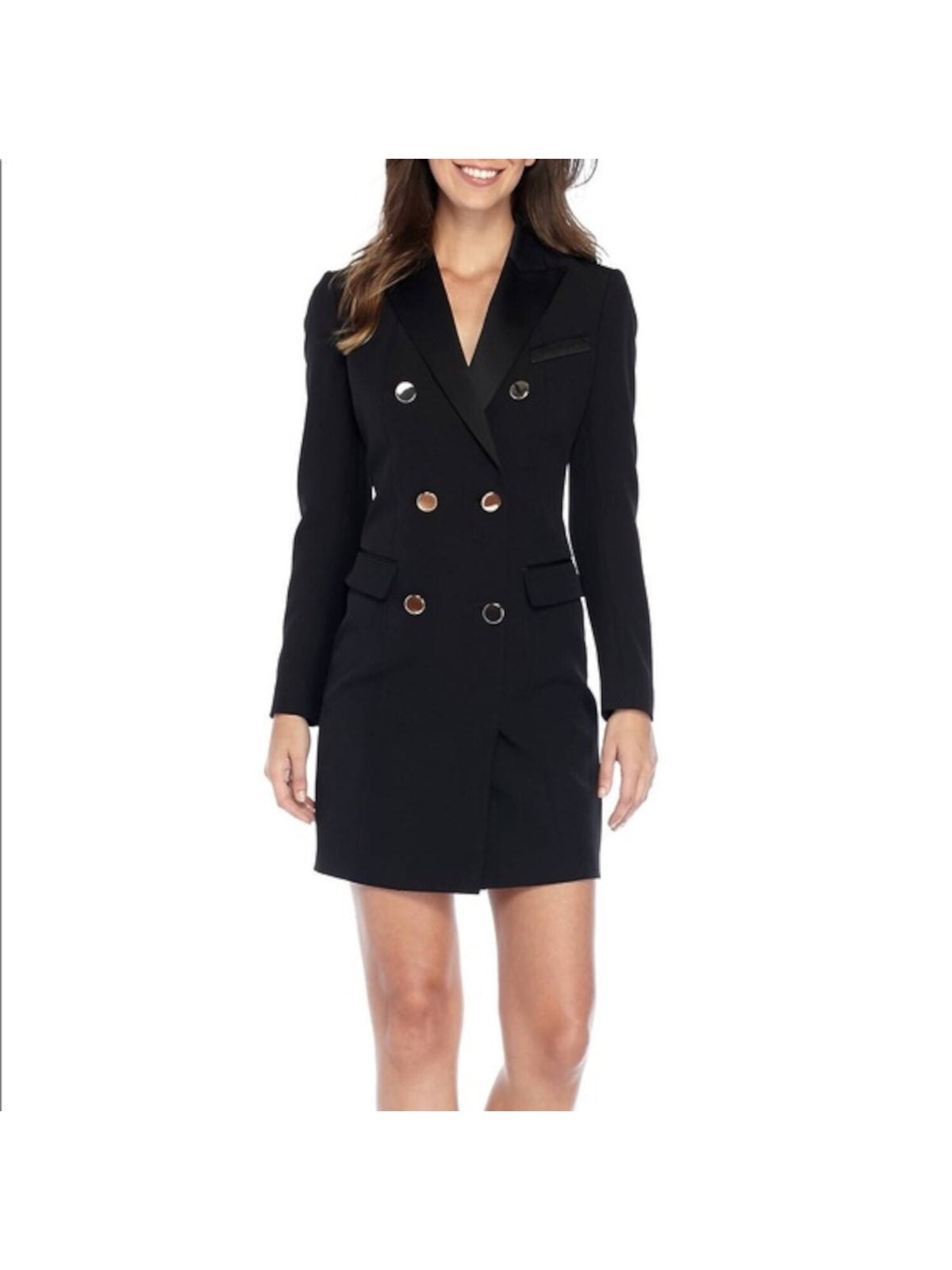anne-klein-womens-black-long-sleeve-tuxedo-sheath-dress-size-4