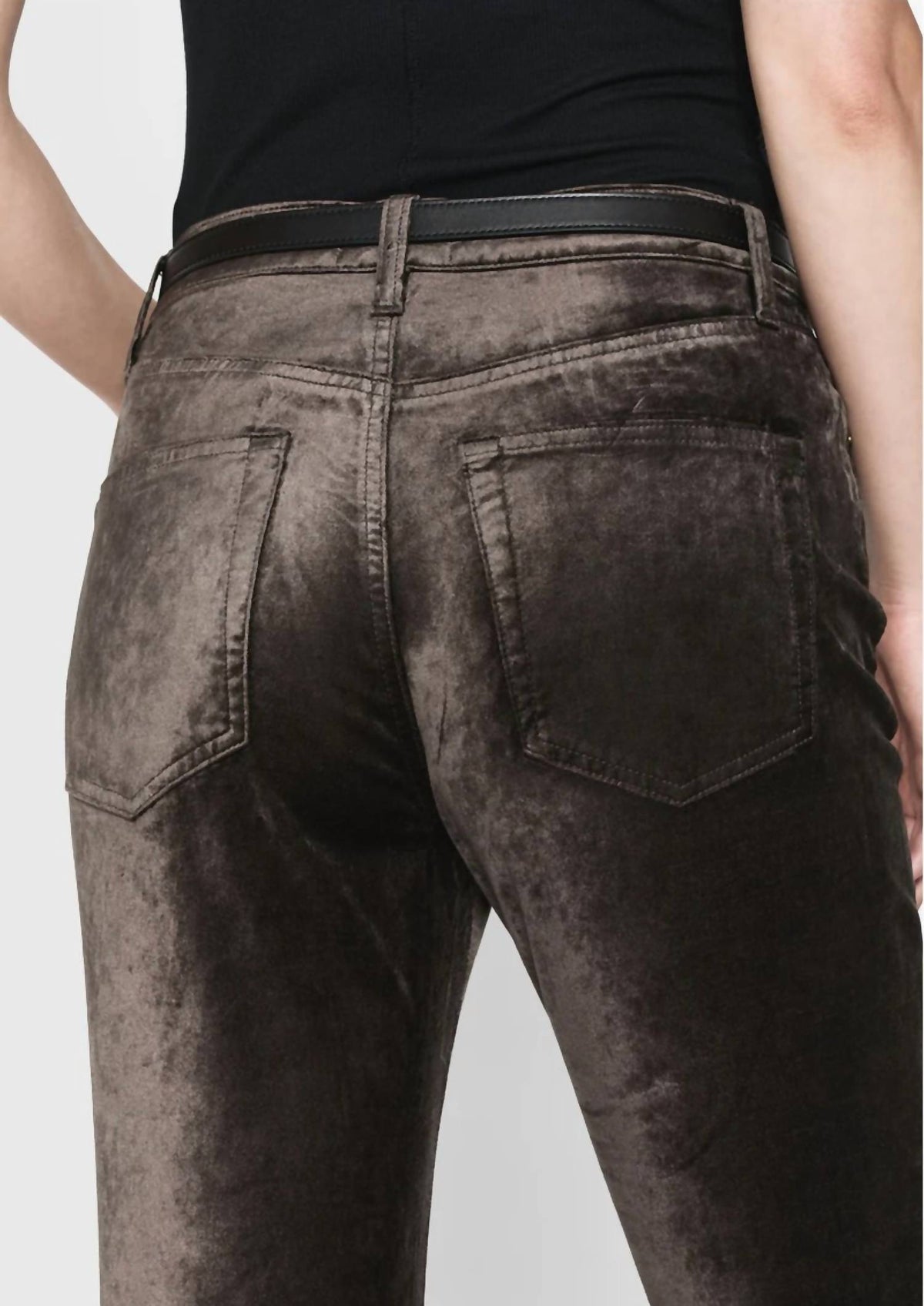 Frame - Le Crop Mini Boot Velvet Pants