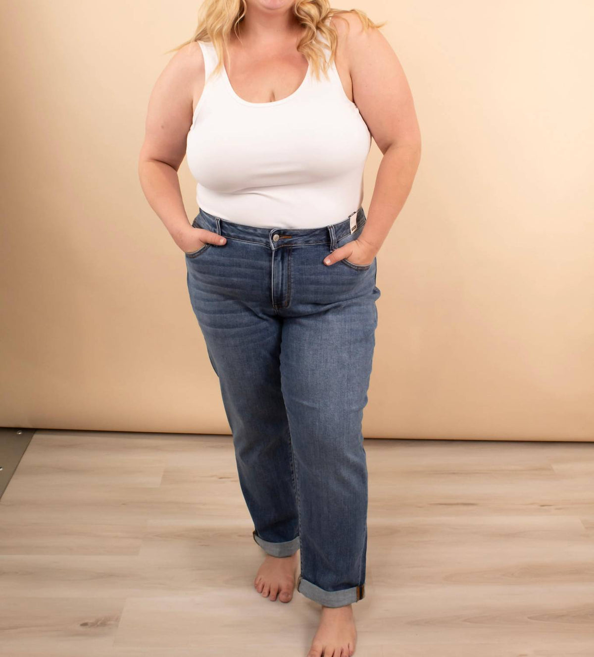 Judy Blue - Classic Mid-rise Boyfriend Jeans