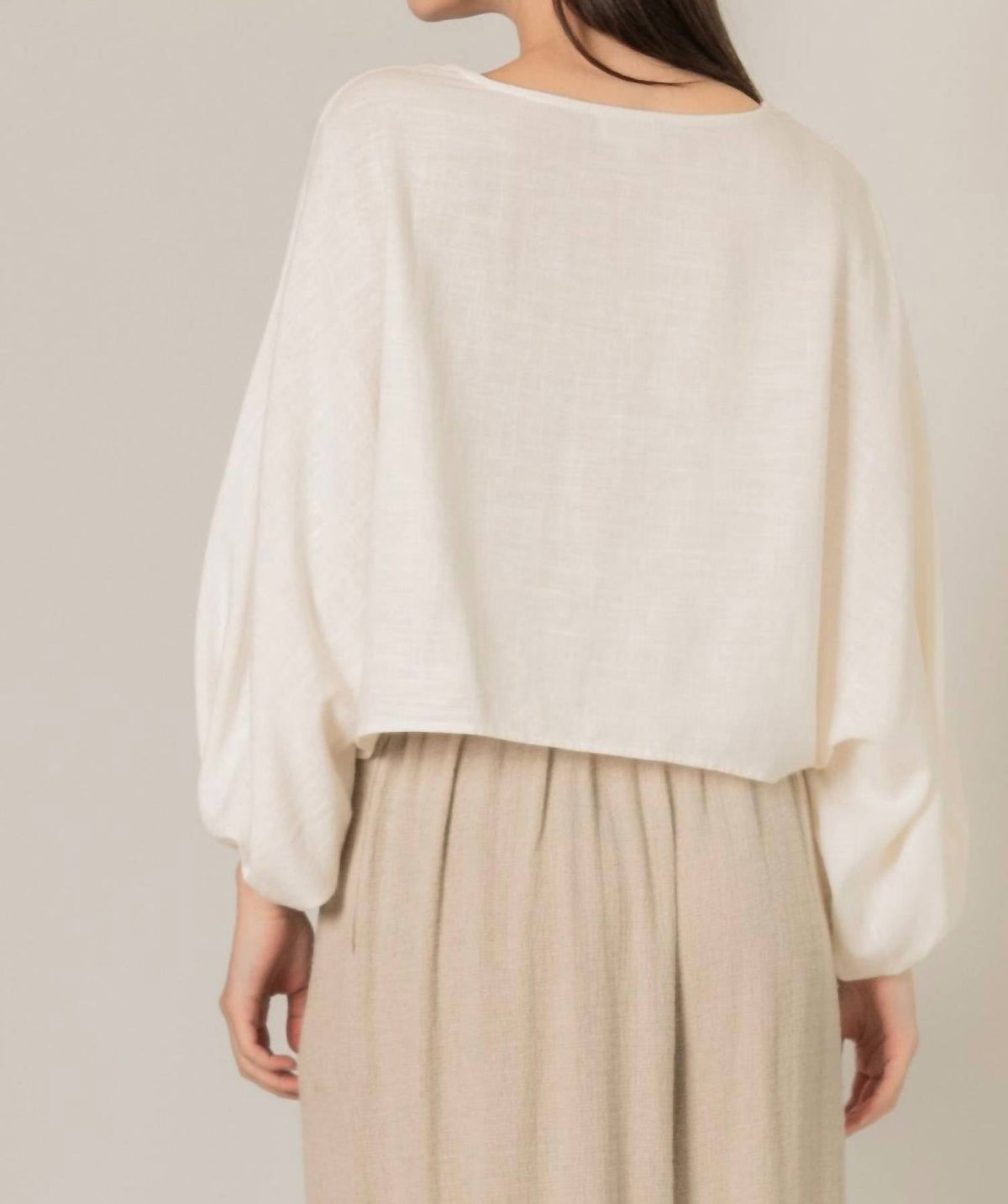 Before You Collection - Cropped Linen Top
