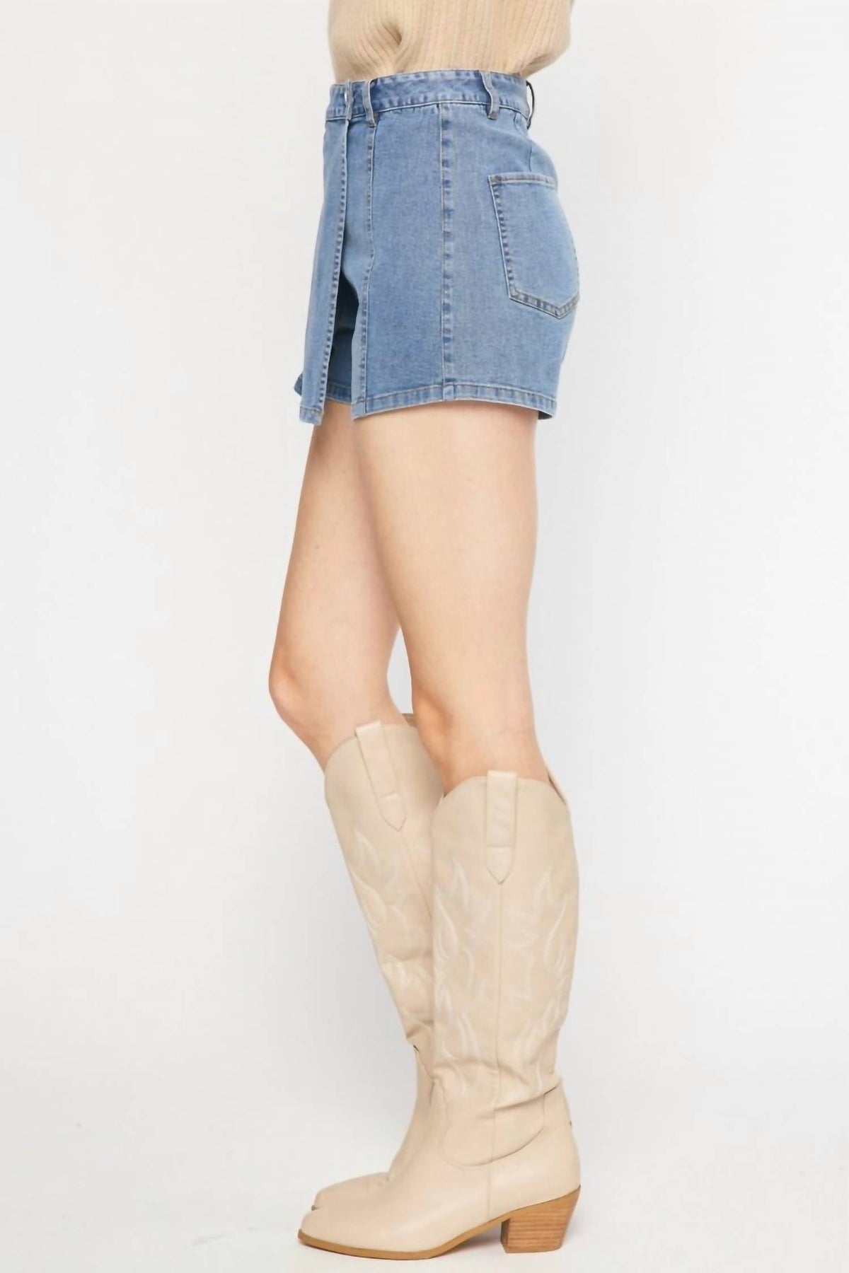 Entro - Denim Cargo Skort