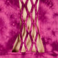 Ideology Women's Tie-Dyed Lattice-Back Tank Top Sweet Tart Size Small