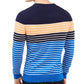 Club Room Men's Striped Crewneck Sweater Cosmic Crunch Size Small