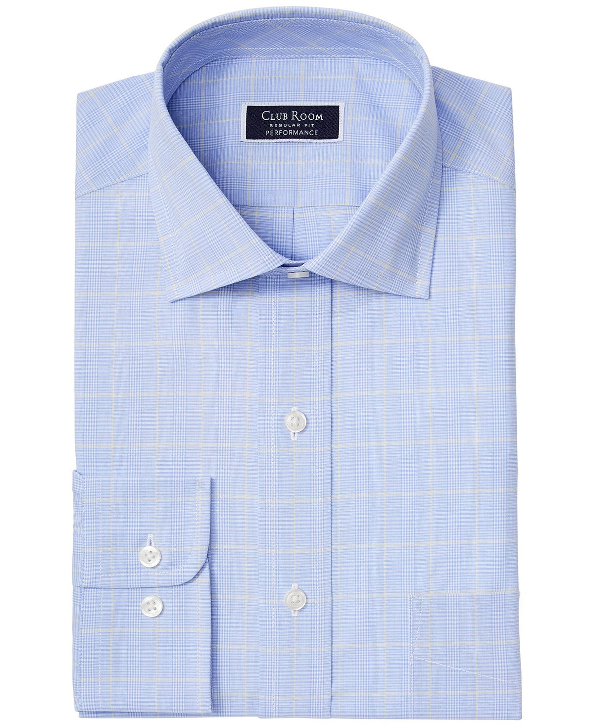 club-room-mens-regular-fit-stretch-small-glen-plaid-dress-shirt-blue-size-17x34x35