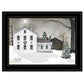 Silent Night' by Billy Jacobs Ready to Hang Holiday Framed Print, Black Frame