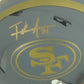 NFL San Francisco 49ers Frank Gore Signed Autograph Riddell Mini Helmet Slate