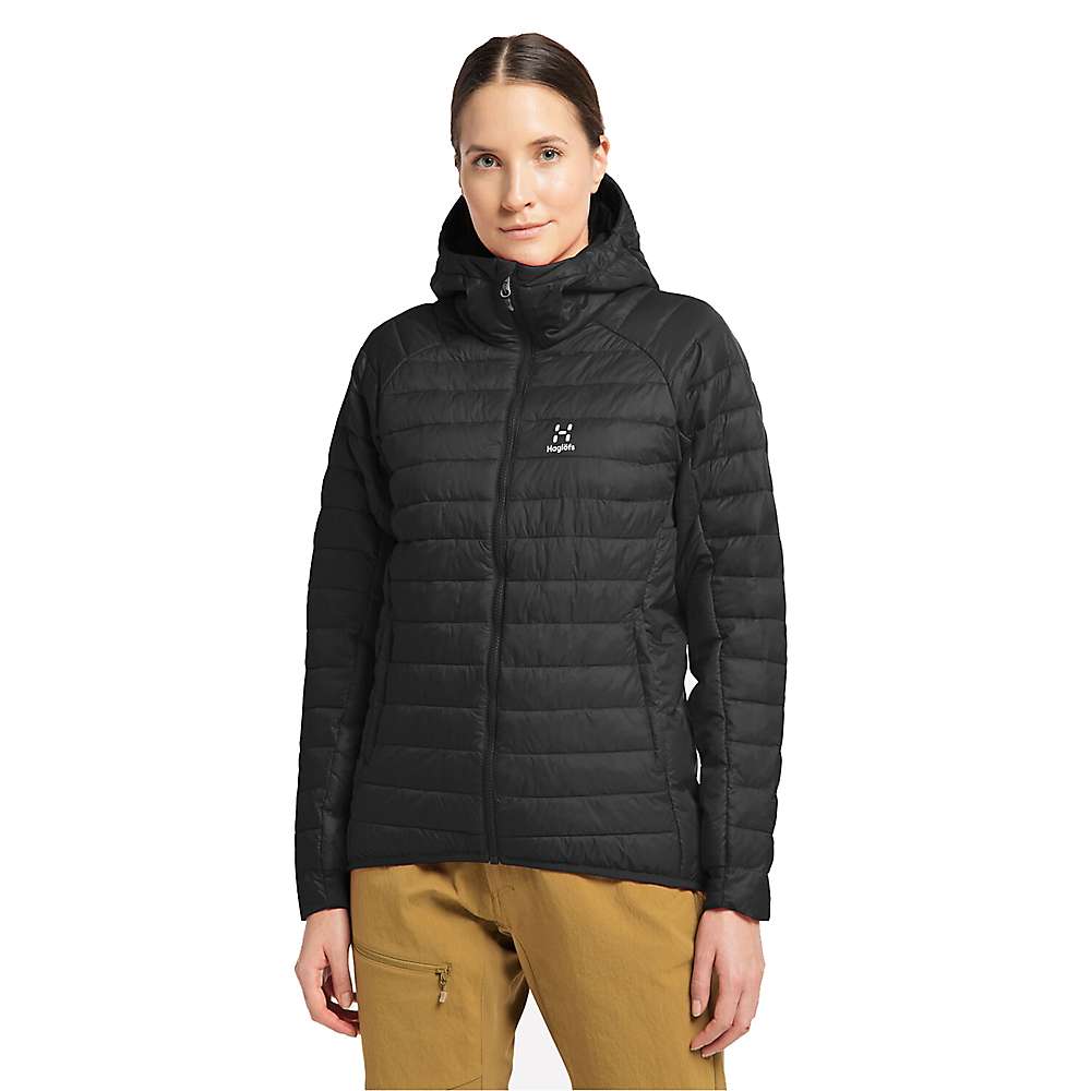 Haglofs Women's Spire Mimic Hood Jacket - Medium - True Black Solid