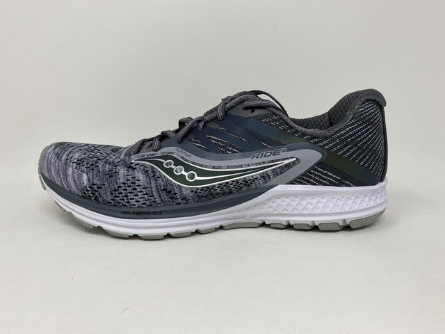 Saucony Women's Ride 10 Running Shoe Gray Size 12 B(M) Us