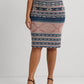 Lauren Ralph Lauren Plus Size Printed Pencil Skirt