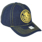 Oaxaca Mexico City Shield Denim Blue Adjustable Curved Bill Gorra Men Hat Cap