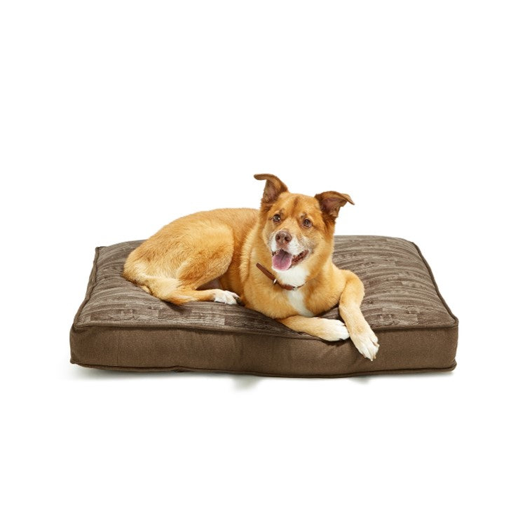 Lacourte Pet Small 27" X 36" Gusset Wood Appearance Pet Cat Dog Bed