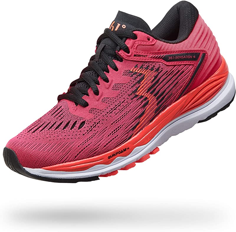 361 Degrees Women's Sensation 4 Running Shoes Rosette/Hazard Size 9.5 B(M) US