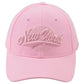 New York City NY State Pink Adjustable Curved Bill Adults Structured Hat Cap