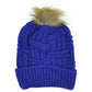 NCAA Zephyr Duke Devils Royal Blue Adults Pom Pom Winter Cuffed Knit Beanie Hat