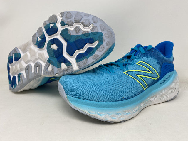 New Balance Women's More V3 Running Shoes Virtual Sky/Lime Glo Blue Size 7 B (M) Us