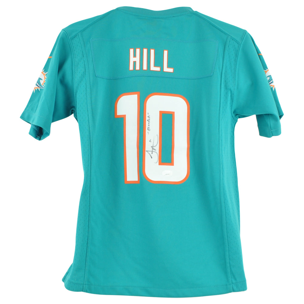 NFL Miami Dolphins Tyreek Hill #10 Kids Youth Jersey Autographed Signed Cheetah