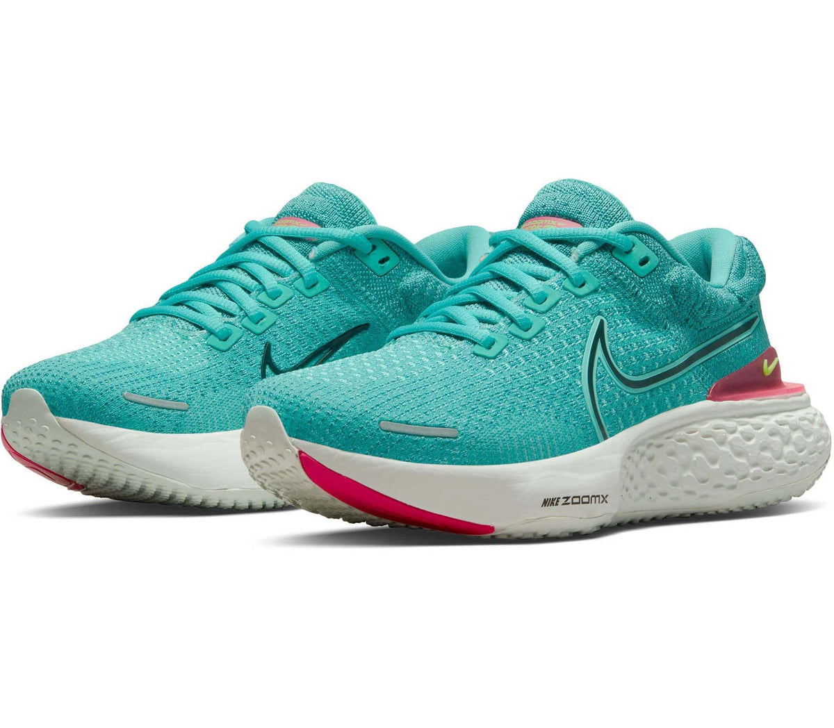 Nike Women's ZoomX Invincible Run FK 2 Run Shoes Teal/Pink Size 8 B Medium US