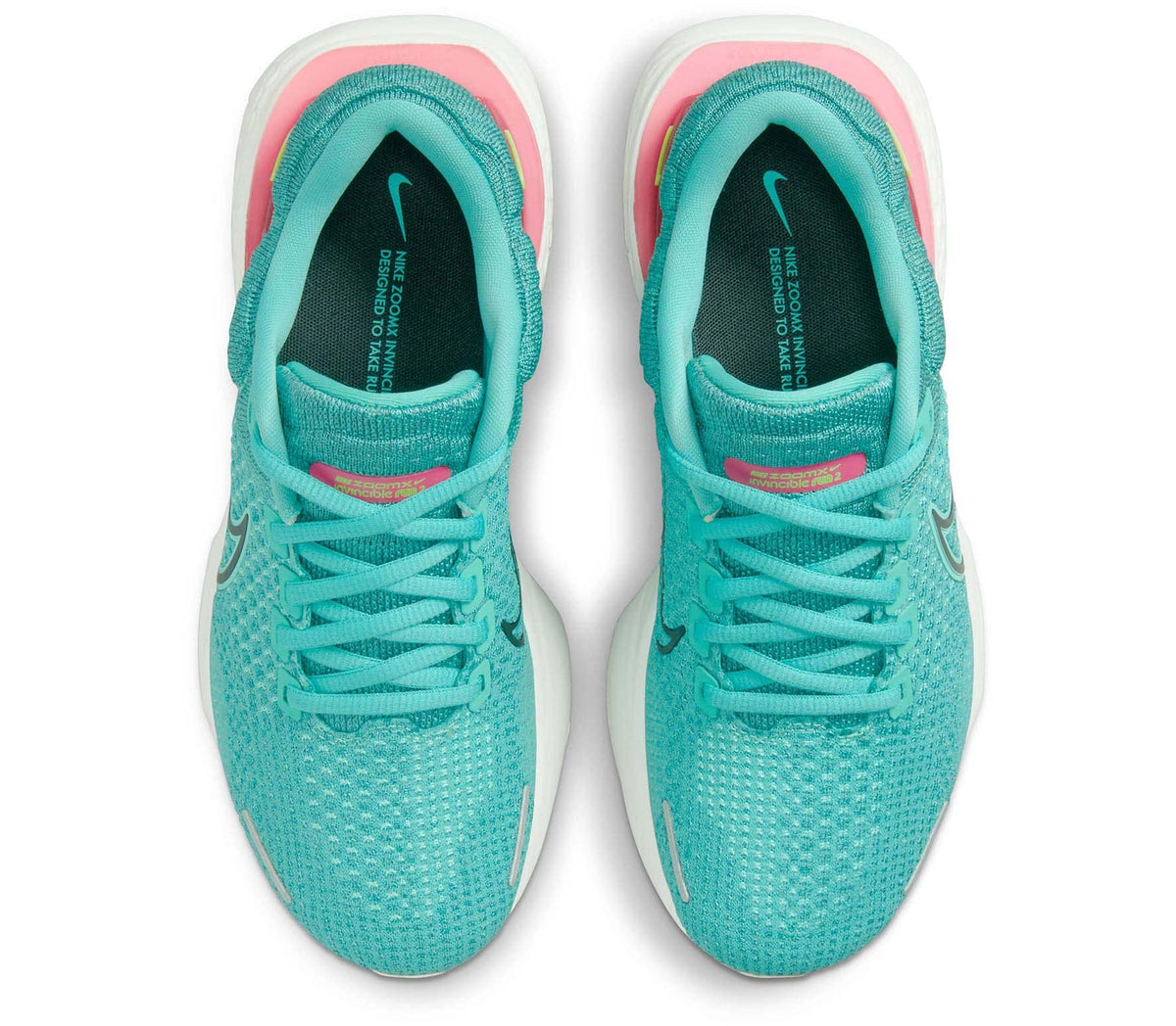 Nike Women's ZoomX Invincible Run FK 2 Run Shoes Teal/Pink Size 8 B Medium US