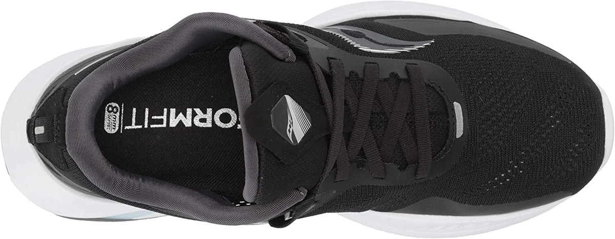 Saucony Women's Guide 15 Running Shoes Black/White Size 7 D Wide US