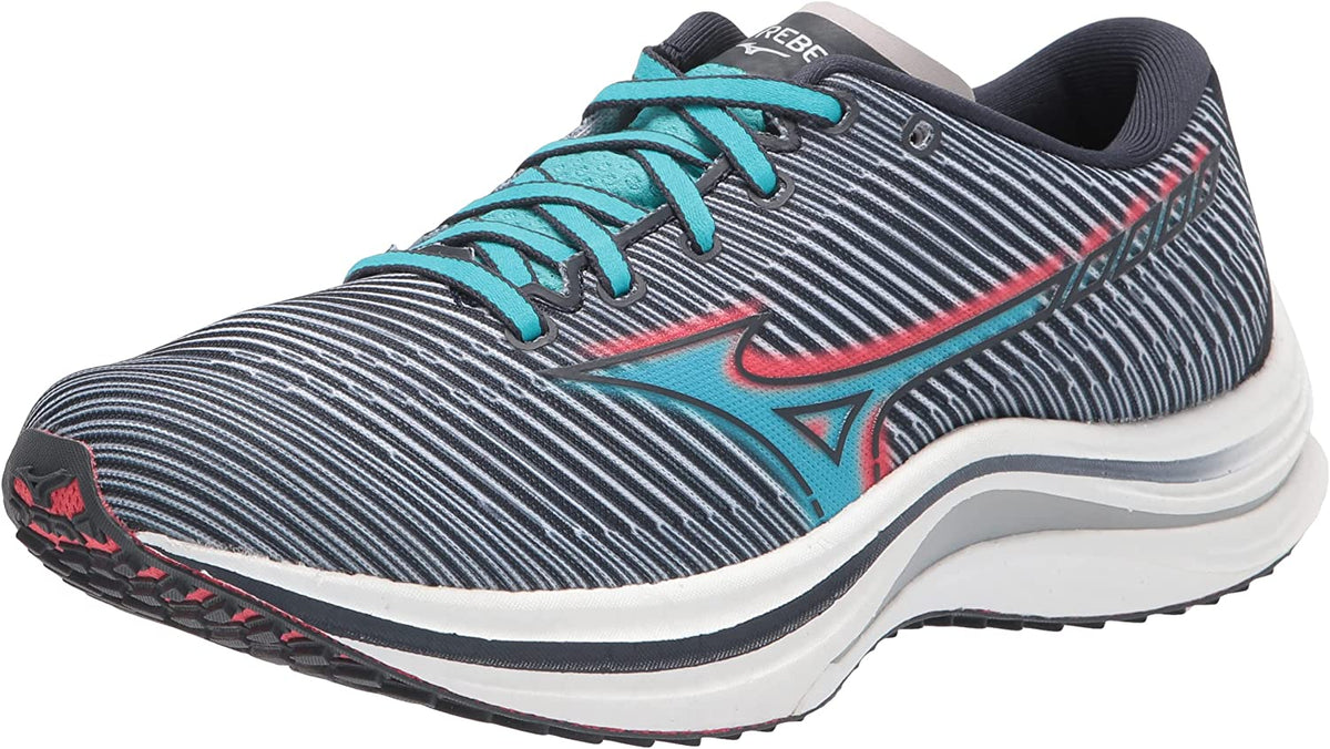 Mizuno Women's Wave Rebellion Running Shoes India Ink/Scuba Size 6.5 B Medium US