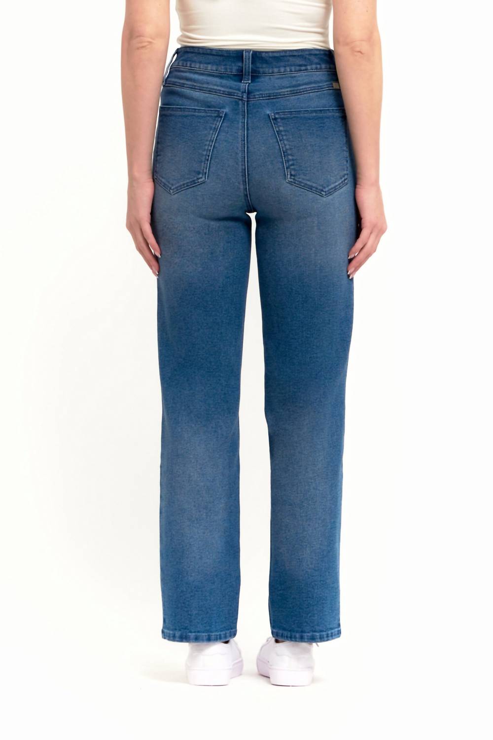 1822 Denim - High Rise Straight Leg Denim Jeans
