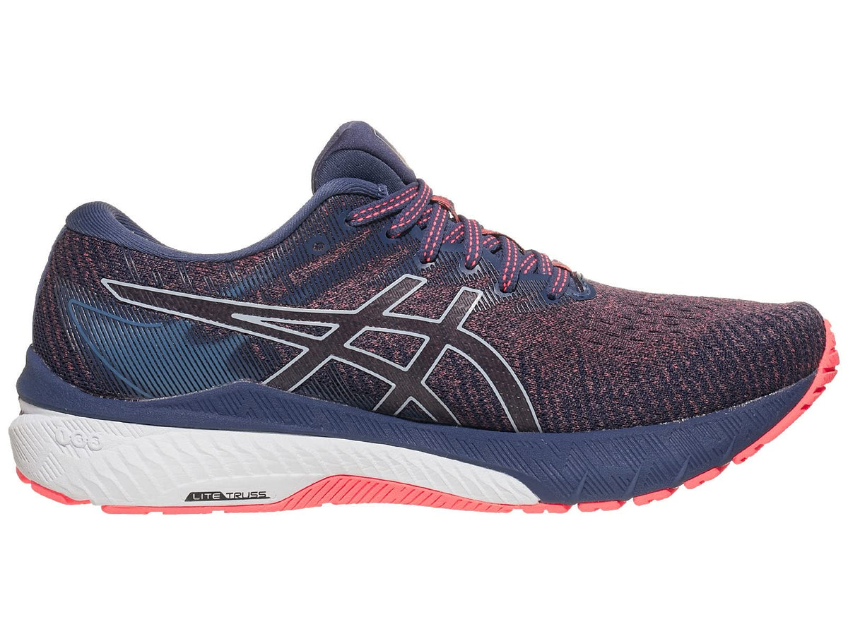 Asics Women'S Gt 2000 10 Running Shoes Blazing Coral/Blue Size 5 B Medium Us