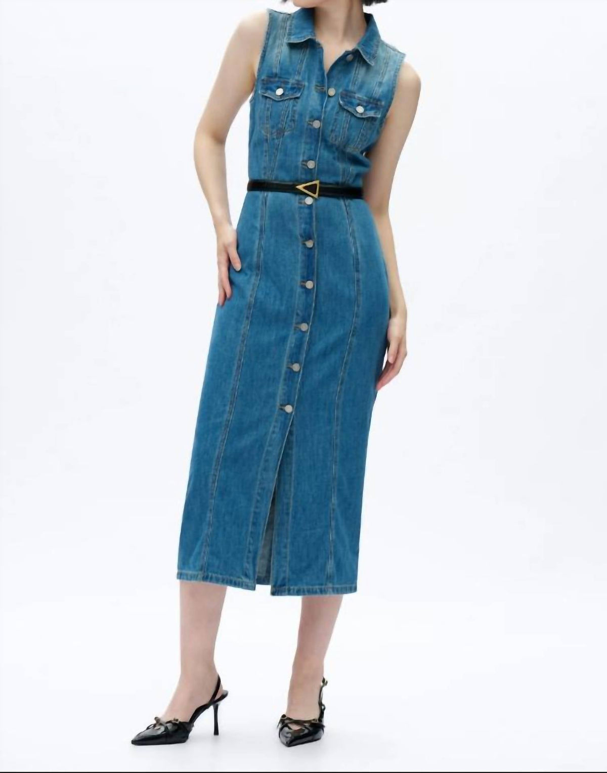 Bayeas - Julia Cardigan Relaxed Fit Denim Dress
