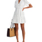 Aqua Lace Voile Short Sleeve Dress