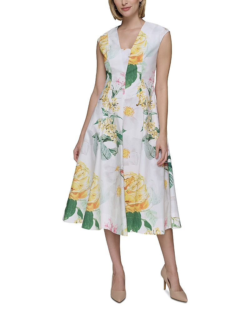 Karl Lagerfeld Paris Allover Floral Floral Dress