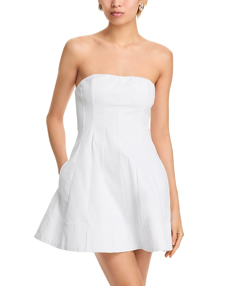 Aqua Strapless Panel Dress Exclusive