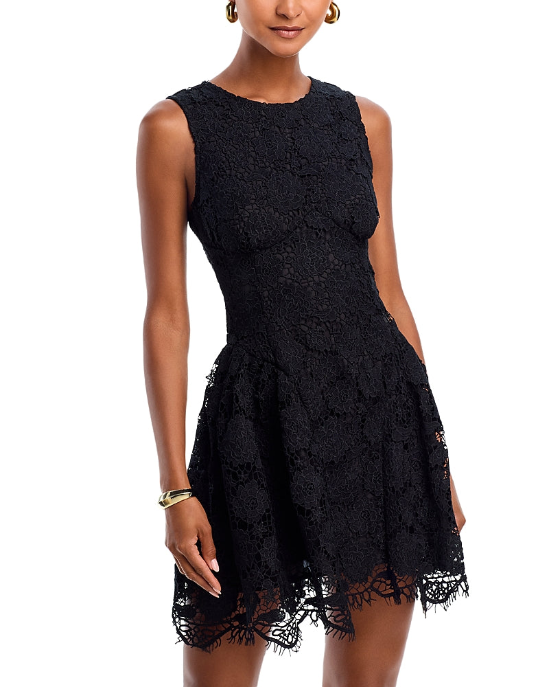 Aqua Lace Sleeveless Dress