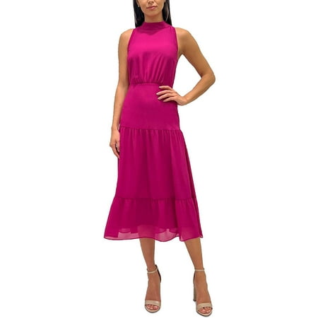 Sam Edelman Women's Satin Sleeveless Midi Dress